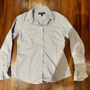 Banana republic blue button up shirt